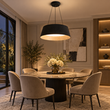 Modern LED Black Pendant 500 MM Ring