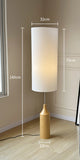 Led Modern Long Shade Floor Standing lamp Living Room Light - Warm White