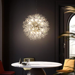 600MM Gold Ball Pendant Chandelier Ceiling Lights Hanging - Warm White