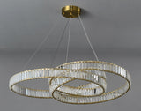 800 MM Crystal Gold LED Chandelier Light for Living Room Dining Room - Warm White