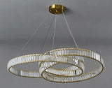 Smoke Crystal Metal Modern LED Chandelier 800 MM - Warm White