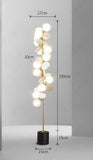 Gold Metal Floor lamp Living Room Standing lamp - Gold