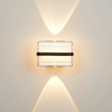 LED Outdoor Up and Down Wall Sconce Light Fixture 12W Waterproof Acrylic (Warm White)