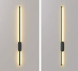 1200MM LED Black Long Modern Tube Wall Light - Warm White - Ashish Electrical India