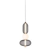 Led Black Metal Pendant Light for Bedside Dining Hanging Light