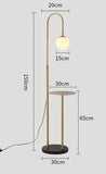 Floor lamp with Table attached