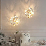 led Gold Crystal Flower Pendant Ceiling Lamp Light - Warm White - Ashish Electrical India
