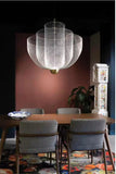 450 MM Gold Metal Mesh Chandelier Ceiling Lights Hanging - Warm White - Ashish Electrical India