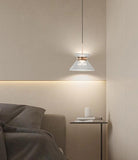 1 Light LED Glass Smokey Black Gold Pendant Ceiling Light - Warm White - Ashish Electrical India