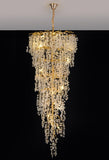 1400mm Long Crystal Double Height Duplex Chandelier - Warm White - Ashish Electrical India