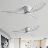 52 INCH HUGGER WIND LEAF CEILING FAN - WHITE