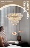 300 MM K9 Crystal LED Chandelier for Living Dining Room Light- Warm White