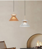 1 Light LED Glass Amber Champagne Color Gold Pendant Ceiling Light - Warm White