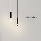 led 1 Light Black Metal Electroplated Hanging Pendant Ceiling Light - Warm White