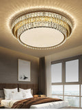 600 MM Gold K9 Crystal 3 Layers LED Chandelier Lamp - Warm White - Ashish Electrical India