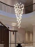 LED Lotus DOUBLE HEIGHT STAIR CHANDELIER - WARM WHITE