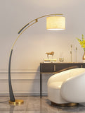 ARC FLOOR LAMP LIVING ROOM STANDING LAMP - Black Gold