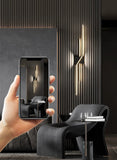 1000 MM LED Black Long Wall Light - Warm White