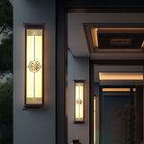 800MM Led Modern Black Outdoor Wall Light - Warm White