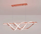 1000MM Rose Gold Modern LED Light Chandelier Lighting Lamp Cord Pendant Lamp - Warm White