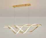 1000MM Gold Modern LED Light Chandelier Lighting Lamp Cord Pendant Lamp - Warm White