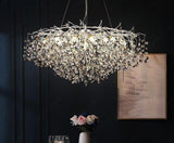1200 MM Crystal Chrome LED Tree Chandelier Light