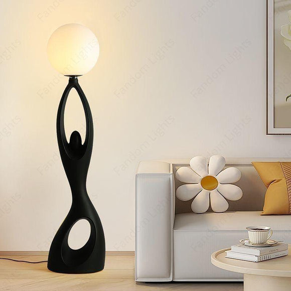Lady Standing Sculpture Floor Lamp