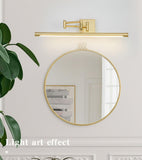 15W Modern Brass Gold Body Adjustable LED Wall Light Mirror Vanity Picture Lamp - Warm White - Ashish Electrical India