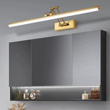 Modern Led Bathroom Gold Metal Vanity Picture Mirror Light Wall Lamp - 3 Color in 1