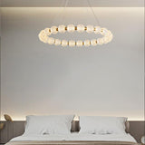 600 MM Gold Metal LED Acrylic Chandelier Hanging Suspension Lamp - Warm White - Ashish Electrical India