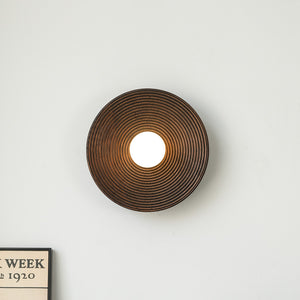 Wabi Sabi Brown Modern Wall Light for Living Room Dining Room Light - Warm White