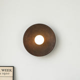 Wabi Sabi Brown Modern Wall Light for Living Room Dining Room Light - Warm White
