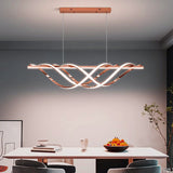 1000MM Rose Gold Modern LED Light Chandelier Lighting Lamp Cord Pendant Lamp - Warm White