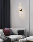 Led Acrylic Moden Golden Metal Wall Light - Warm White