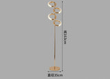 4  Gold Floor lamp Living Room Light for Home Lighting Standing lamp - Warm White