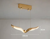 LED Gold Wings Bedside Hanging Pendant Ceiling Lamp Light Fixture - Warm White - Ashish Electrical India