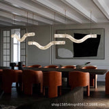 1200MM Faux Marble LED Light Chandelier Lighting