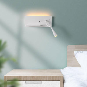 Led White Gooseneck LED Wall Light with USB and Wireless Charging - Warm White - Ashish Electrical India