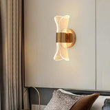 Transparent 8W Curvy LED Wall Lamp Bedside Light - Warm White - Ashish Electrical India