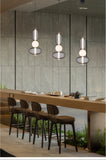 Led Black Metal Pendant Light for Bedside Dining Hanging Light