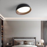 500MM Wooden Black Surface Mounted LED Chandelier for Living Dining Room Light- Warm White