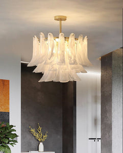 600 MM LED Frost Crystal Chandelier Light for Living Room Dining Room - Warm White