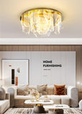 800 MM GOLD Acrylic LED CHANDELIER LAMP - WARM WHITE - Ashish Electrical India