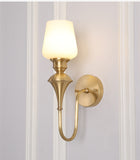 1 Light Gold Metal Wall Light for Living Room Drawing Room Bedroom - Warm White