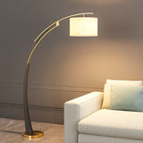 ARC FLOOR LAMP LIVING ROOM STANDING LAMP - Black Gold