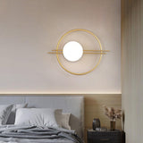 Gold Frost Glass Ball Wall Light - Warm White - Ashish Electrical India