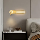 LED 15W Gold Oval Bedside Wall Ceiling Light with Spot - Warm White - Ashish Electrical India