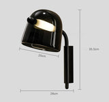Led Black Smokey Glass Wall Light Metal - Gold Warm White - Ashish Electrical India