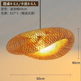 Rattan 600 MM Light Beige Chandelier Pendant Hanging for Living Room Outdoor Light
