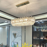 800x300 MM Gold Metal K9 Crystal LED Chandelier Hanging Lamp - Warm White